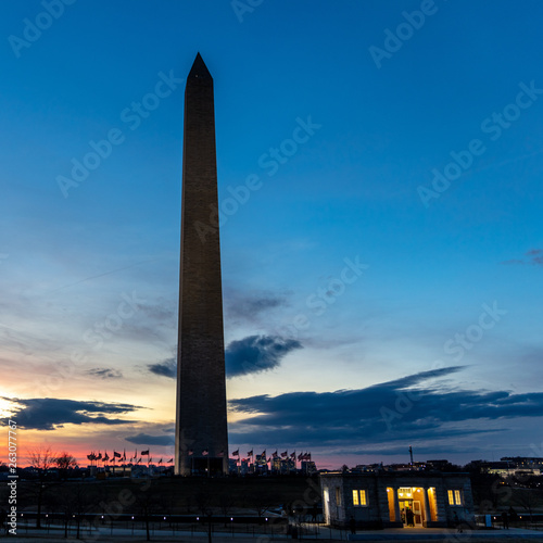 The Washington Monument at Sunset