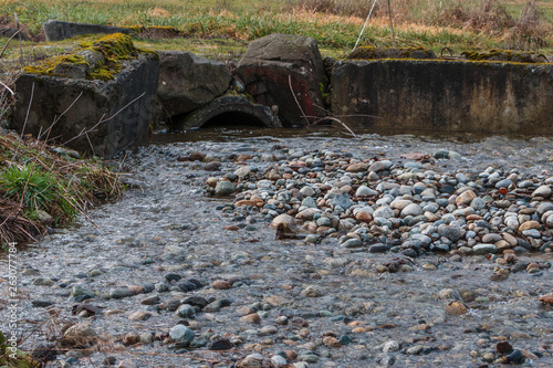 Creek bed and culvert