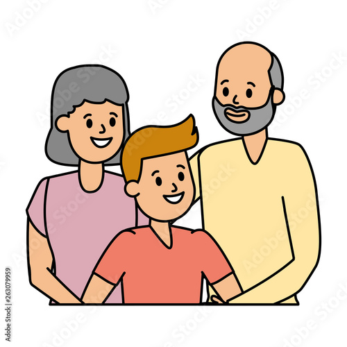 grandparents and grandson