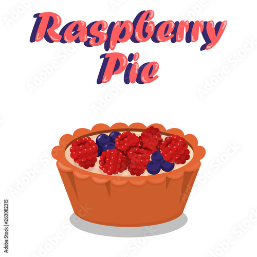 Delicious Berry Pie Vector Social media Banner