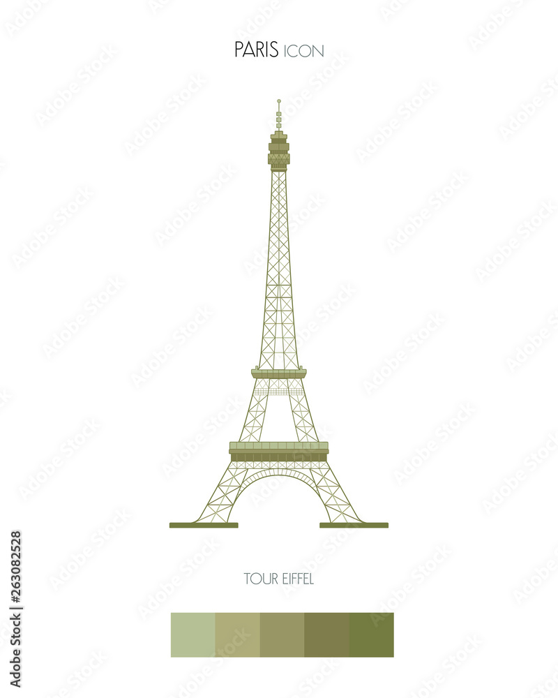 Paris tour eiffel icon