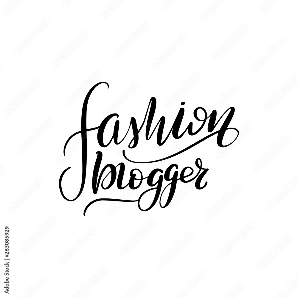 lettering fashion blogger