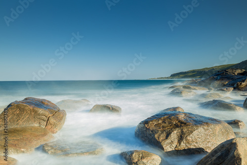 Margaret river sea and rocks long exposure