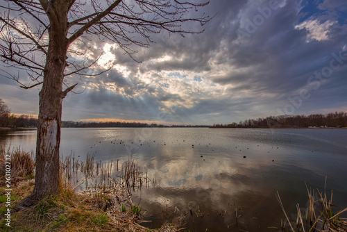 Cloudy Day over Lake at Wounded Tree