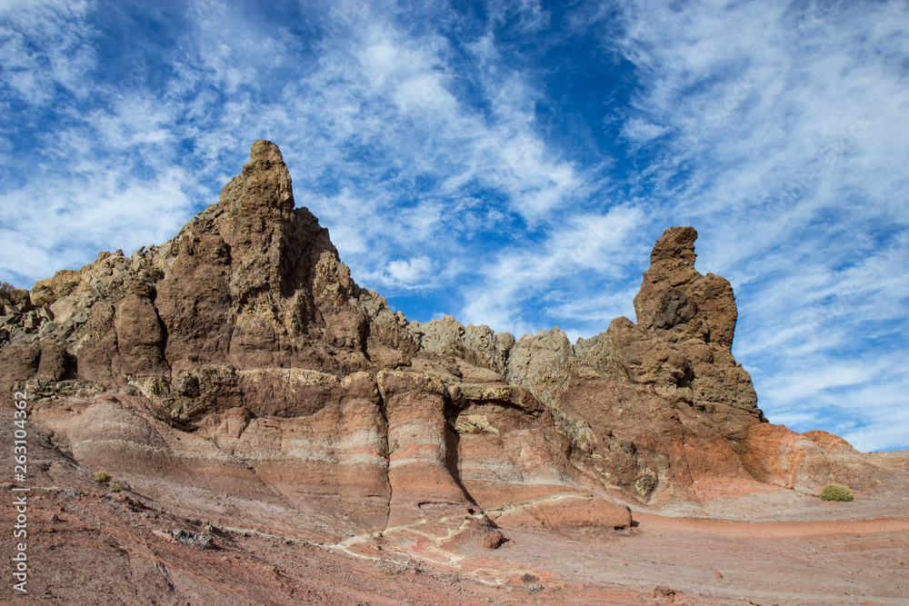 Lava formations at Teide Volcano National Park, Tenerife, Spain