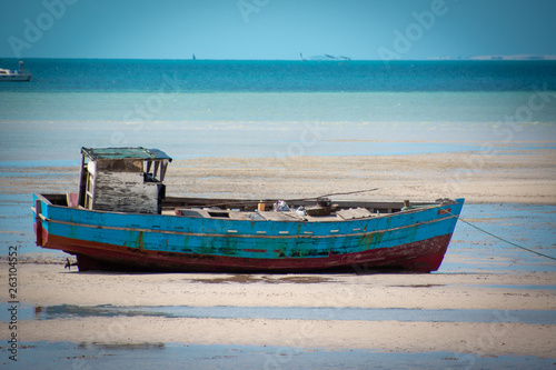 Fishing boats in Vilanculos  Mozambique