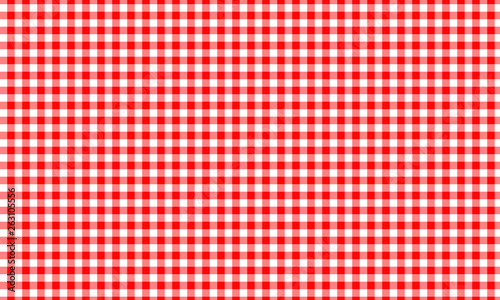 Red Gingham seamless pattern. Texture from rhombus/squares for - plaid, tablecloths, clothes, shirts, dresses, paper, bedding, blankets, quilts and other textile products. 