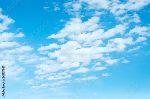 Blue sky background with clouds