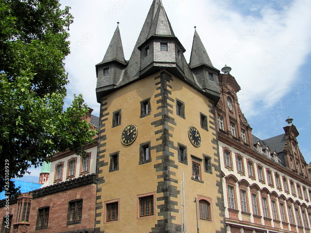 Old traditional buildings in Frankfurt am Main, Germany