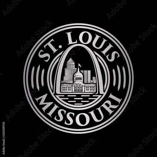 St. Louis logo. Saint Louis design template. Vector and illustrations.