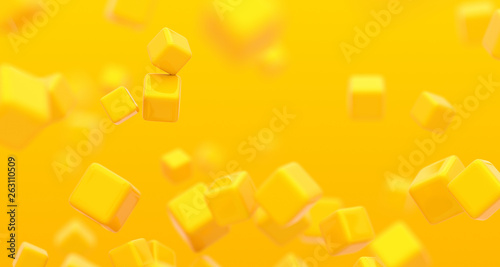 Abstract 3d render  background with cubes  modern graphic design