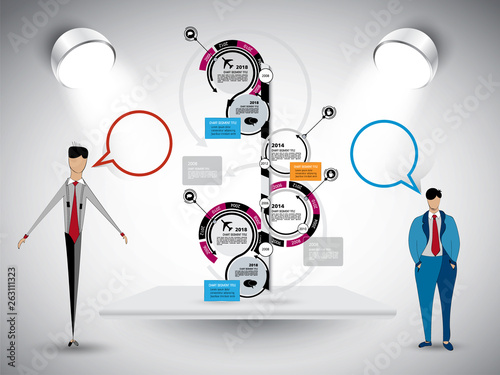 Infographic vector elements for business illustration