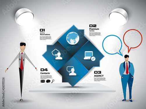 Infographic vector elements for business illustration