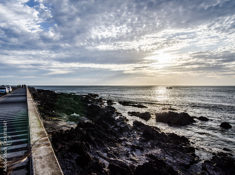 sunset in punta del este