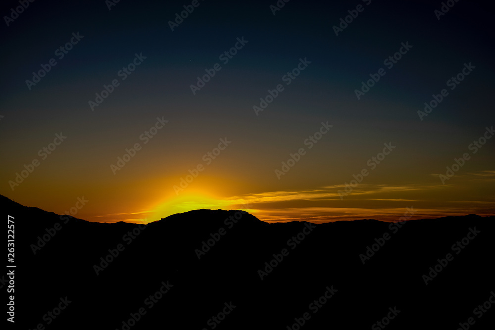 Ojai Valley, California Sunset