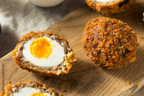 Homemade English Scotch Eggs photo