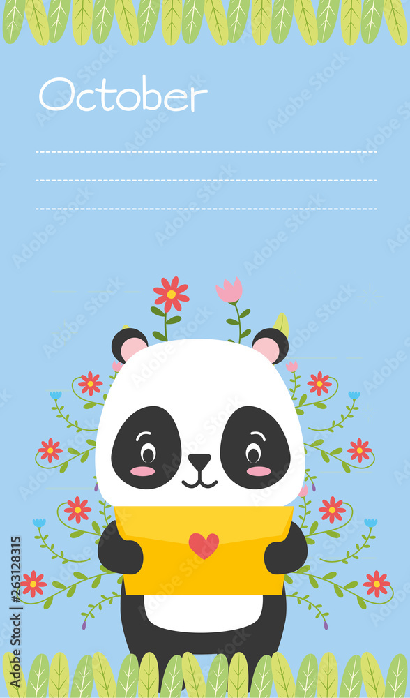 cute animals calendar