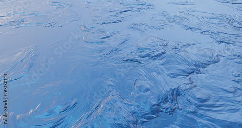 Abstract fractal landscape. wave and ripple background. 3D render