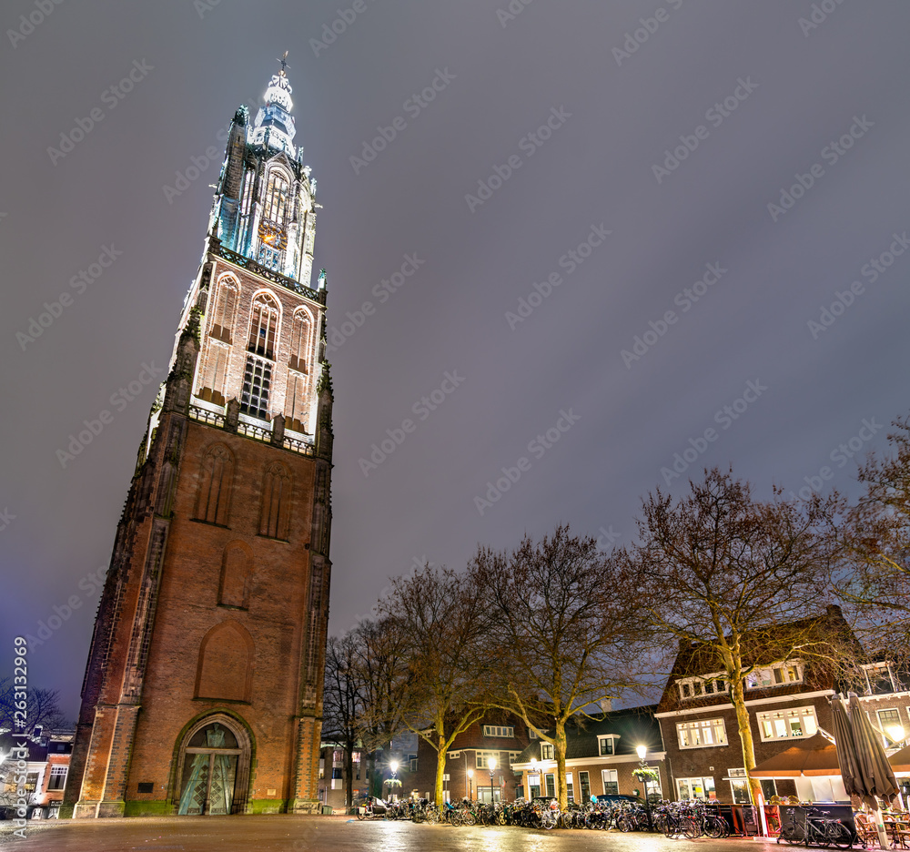 The Onze-Lieve-Vrouwetoren, a church tower in Amersfoort, the Netherlands