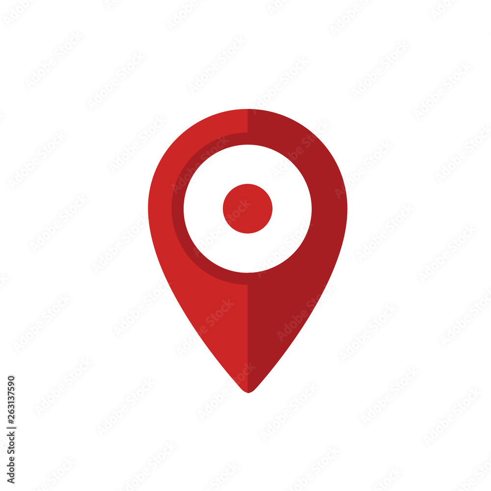 Location Icon Vector flat design style Location Icon Vector flat design style