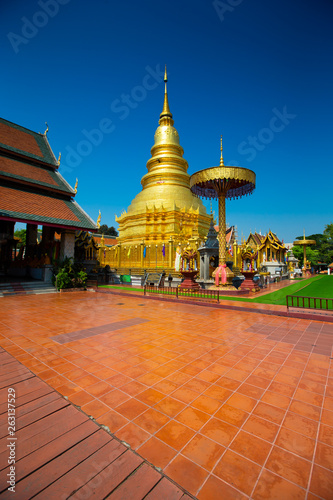 Wat Phra That Hariphunchai is a Buddhist temple in Lamphun, Thailand