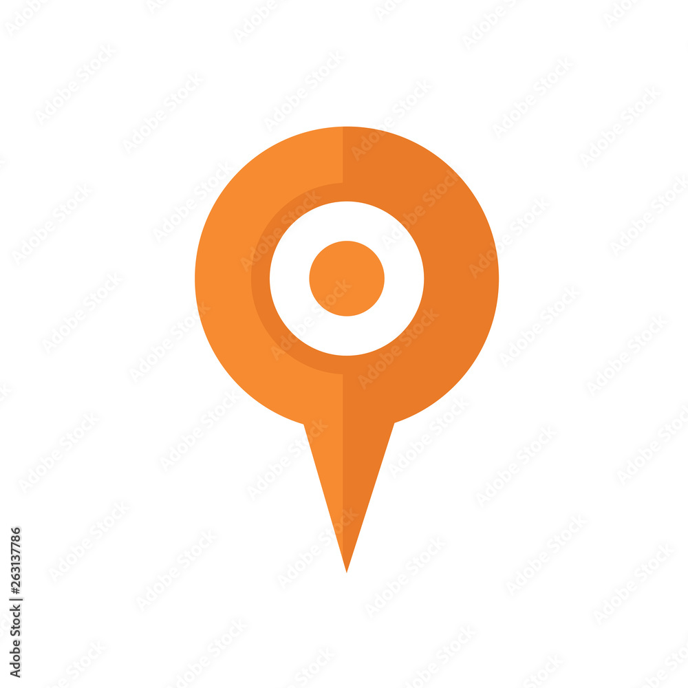 Location Icon Vector flat design style Location Icon Vector flat design style