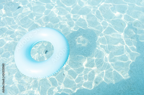 Rubber ring in the pool
