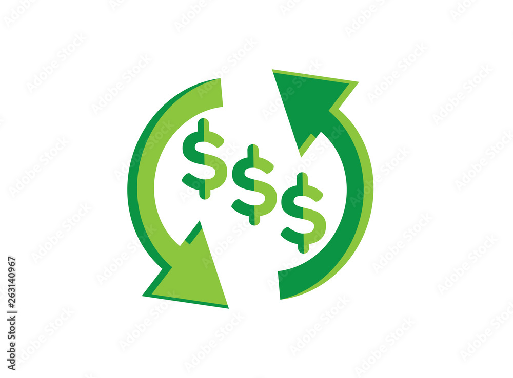 Money change symbol investment for logo design illustrator, exchange icon Money change symbol investment for logo design illustrator, exchange icon