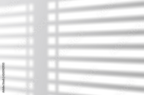 blinds shade on a white wall. White and Black for overlaying a photo or mockup