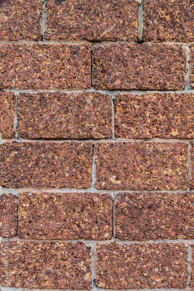 Obraz premium old red brick wall background
