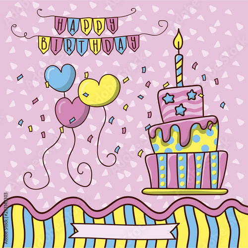 pastel de cumpleaños