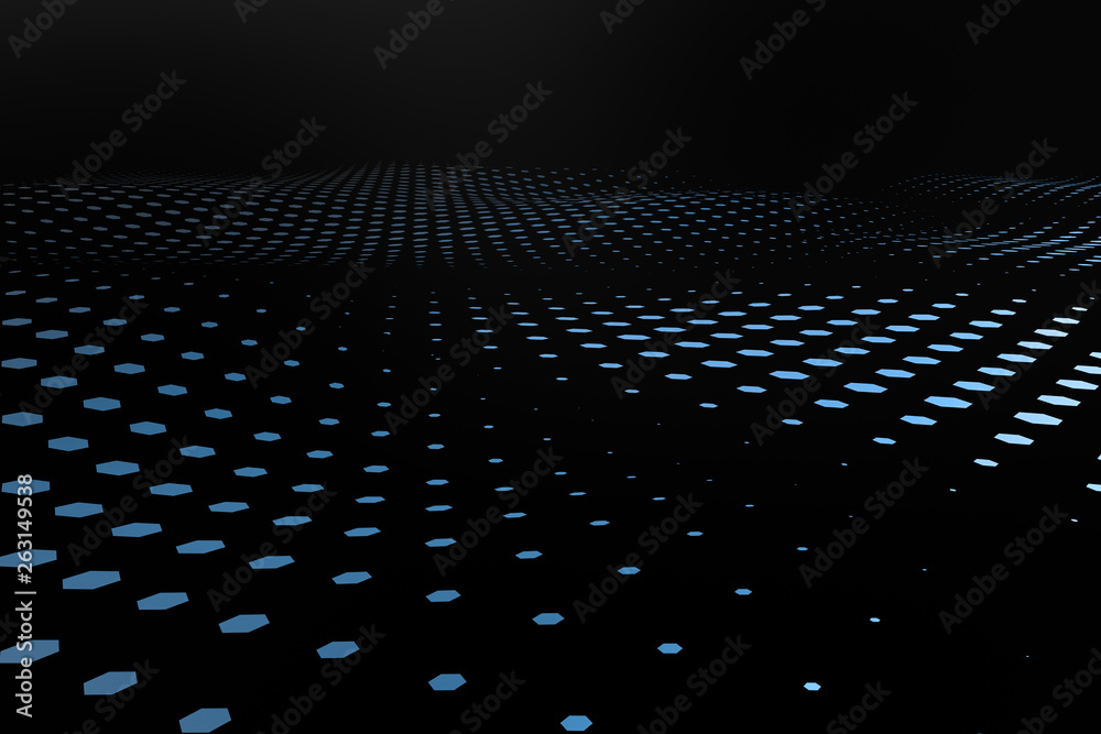 3d rendering, flow dot with gradient background 3d rendering, flow dot with gradient background