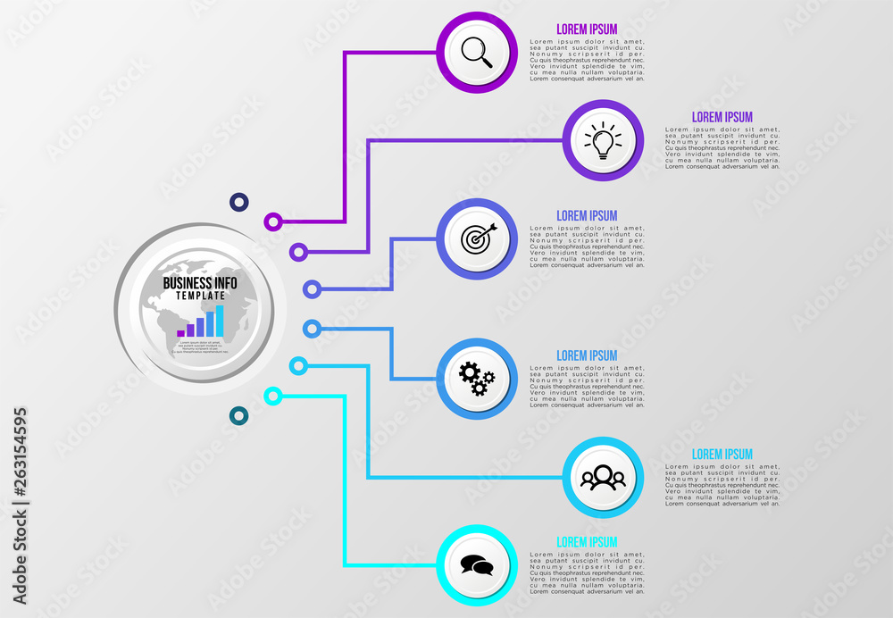 Vector Infographics Elements Template Design . Business Data Visualization Timeline with Marketing Icons most useful can be used for presentation, diagrams, annual reports, workflow layout Vector Infographics Elements Template Design . Business Data Visualization Timeline with Marketing Icons most useful can be used for presentation, diagrams, annual reports, workflow layout