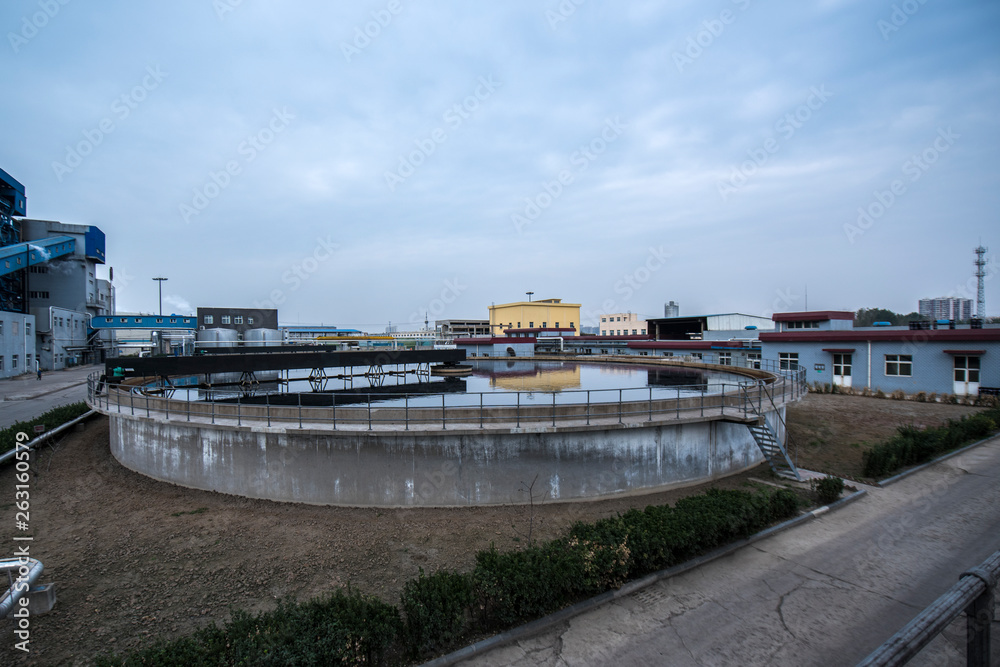 Wastewater treatment tank of paper mill