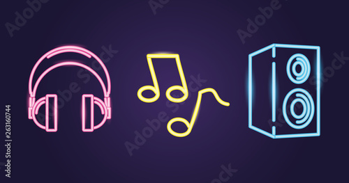 karaoke neon style