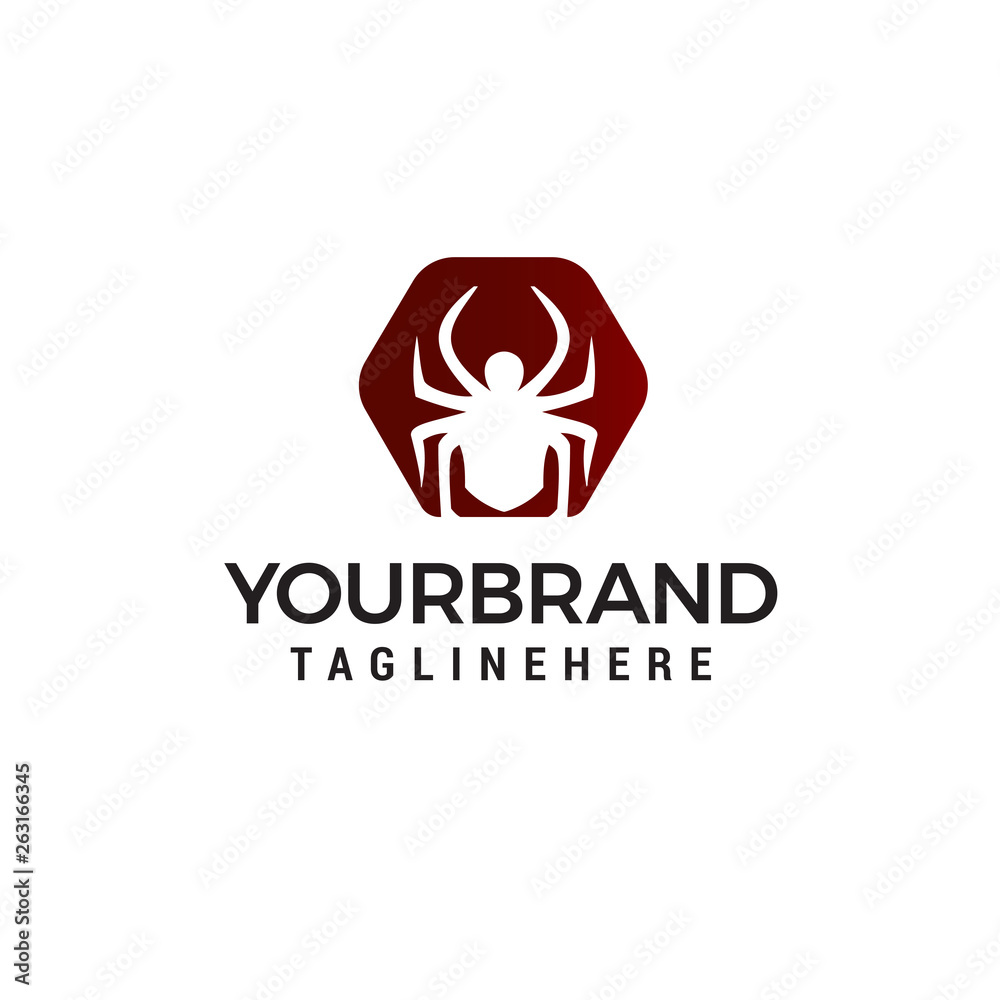 spider logo design concept template vector spider logo design concept template vector