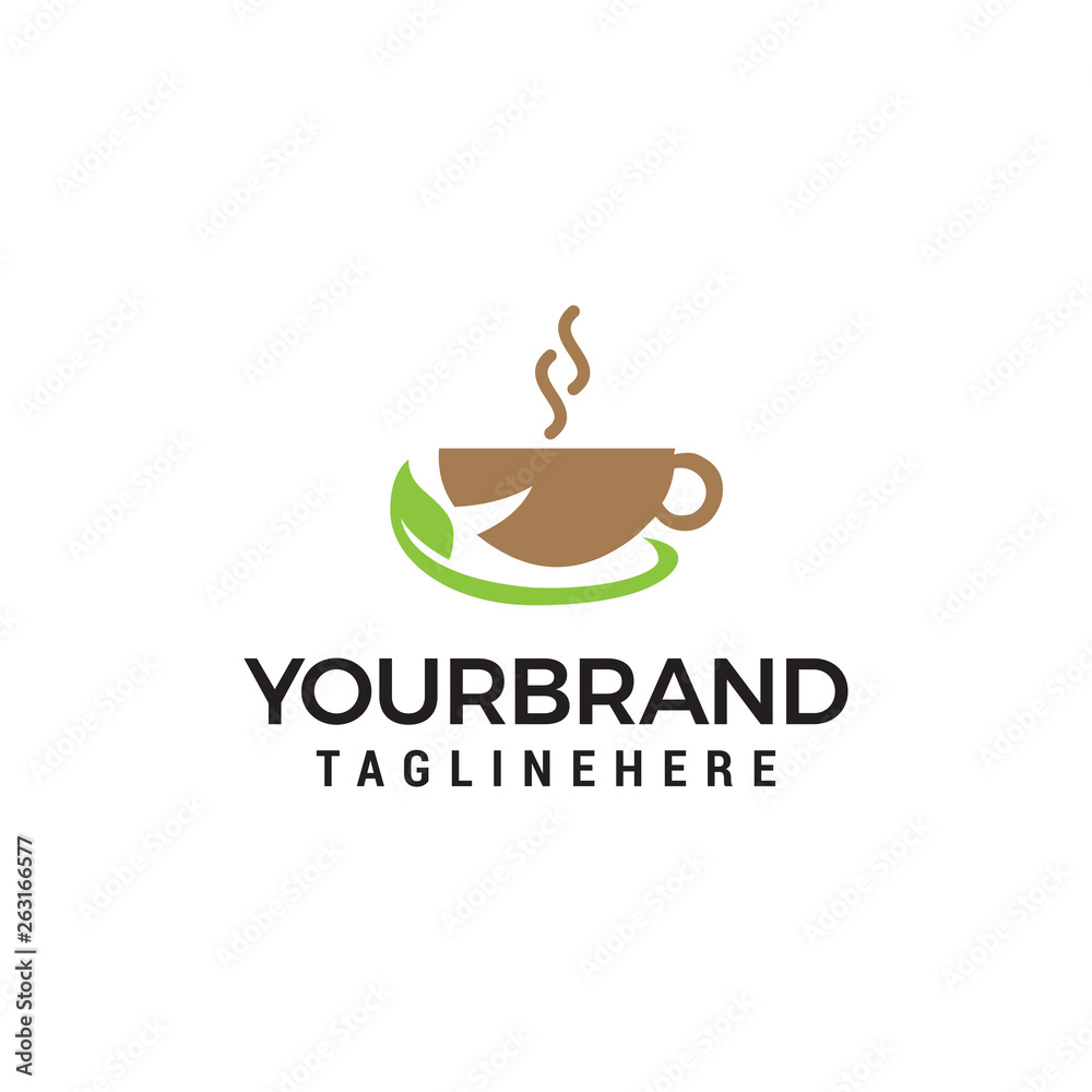Herbal Tea and coffee vector icon design Herbal Tea and coffee vector icon design
