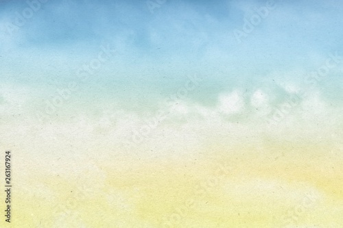 Paper Background with Beautiful Cloudy Sky Texture.