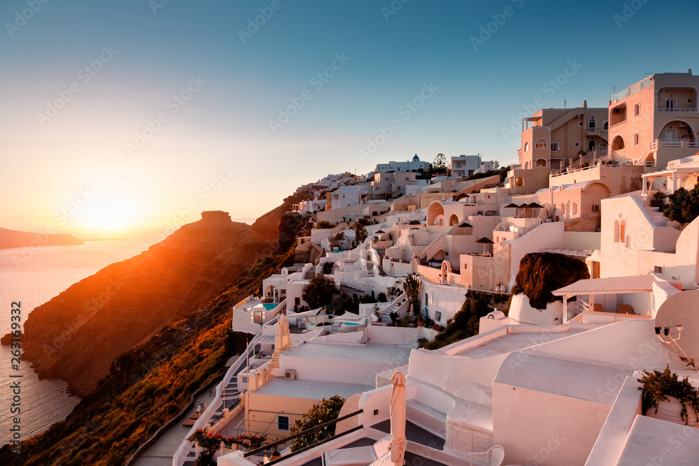 Fototapeta premium Fíra, Santorini, Greece
