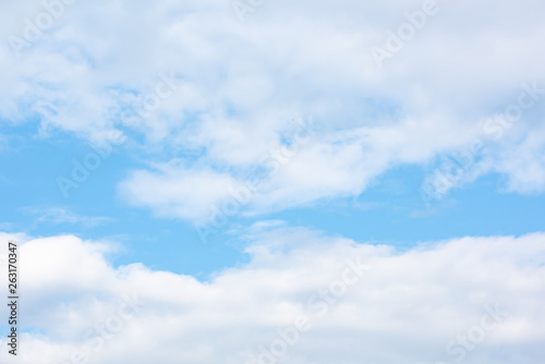 Blue sky with soft cloud background