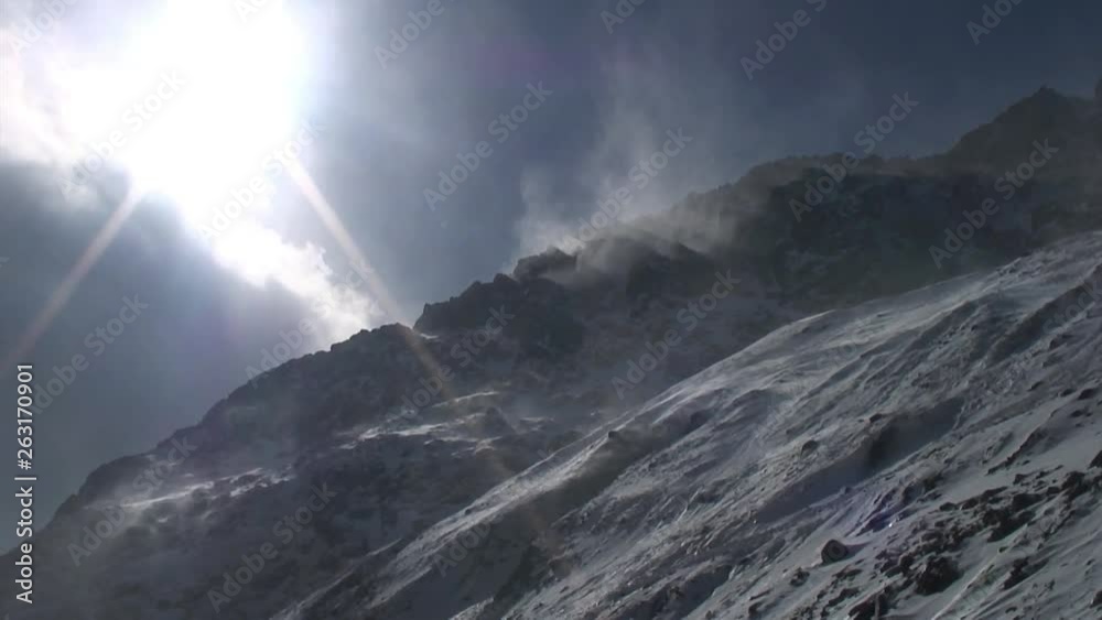 Caucasus. Ossetia. Gorge Genaldon. Storm. Caucasus. Ossetia. Gorge Genaldon. Storm.