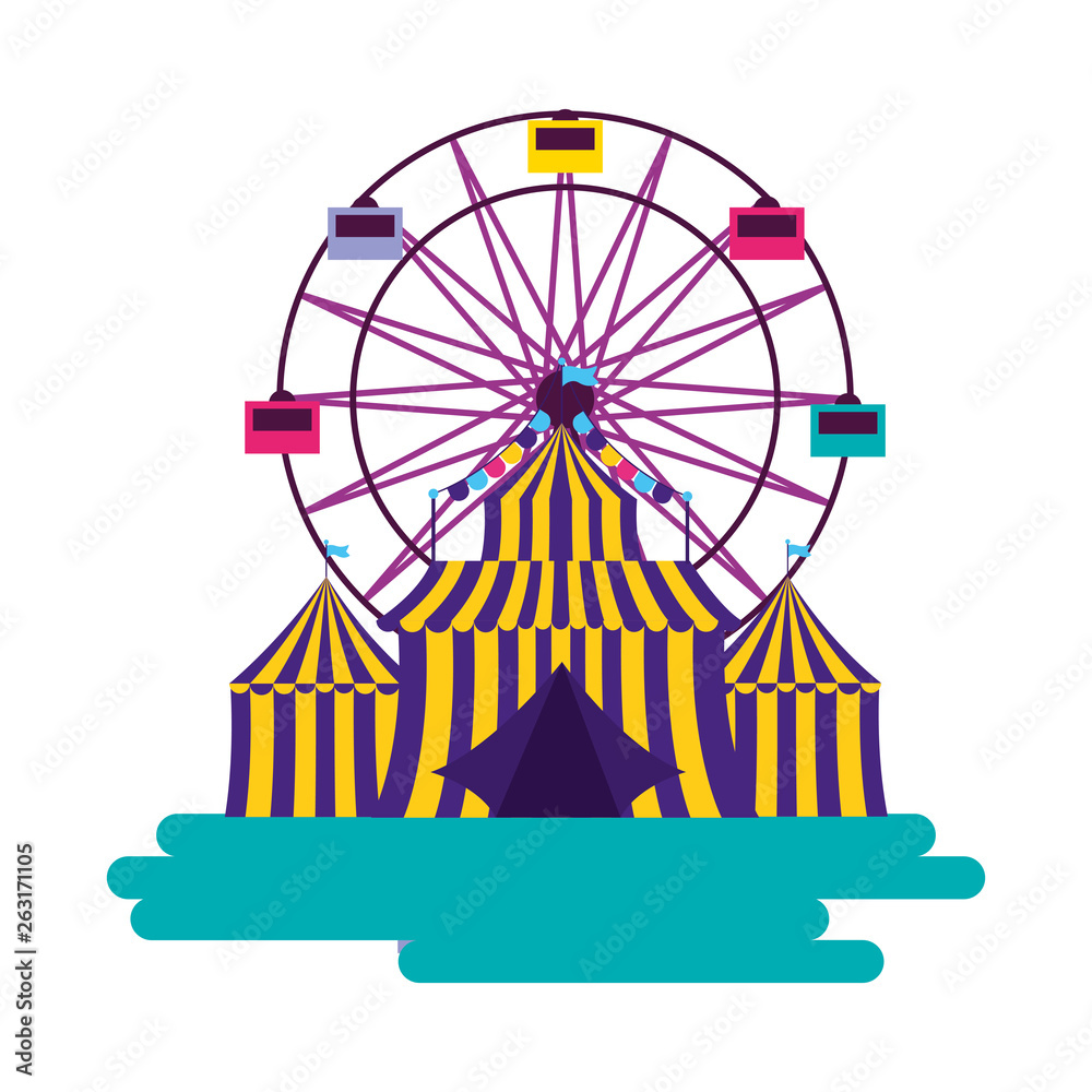 carnival tent ferris wheel