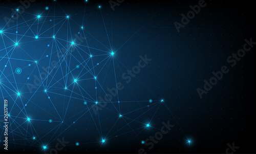 Abstract mesh background with circle,Line and shape.