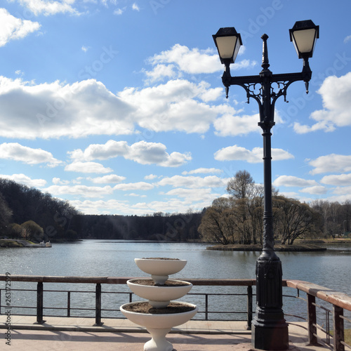 lamp and landscape