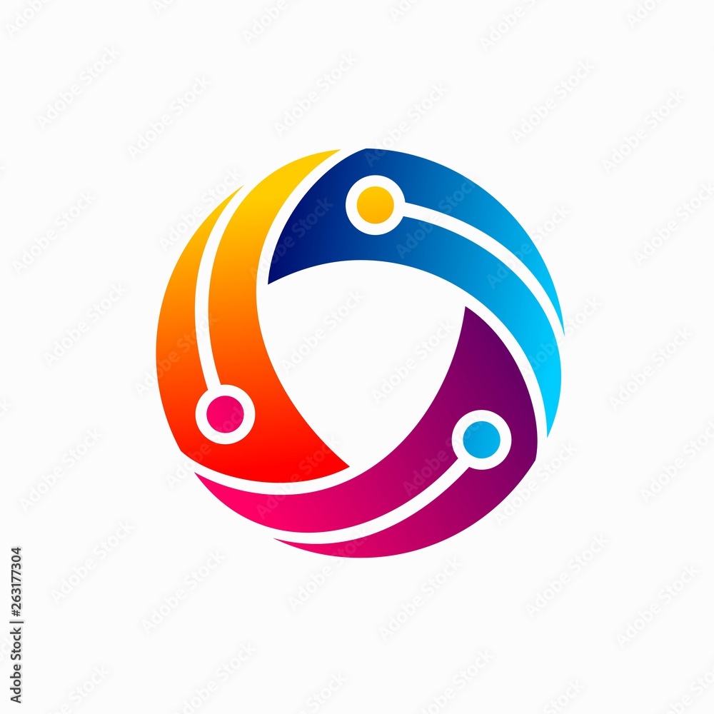 Technology Round Logo Technology Round Logo