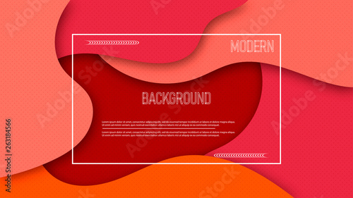 Liquid Background Vector Motion Graphic. Fluid Art Futuristic Wallpaper Concept. Poster Template Layout Design. Living Coral Trend Presentation. Dynamic Banner or Cover Illustration. Cool Wavy Flat.