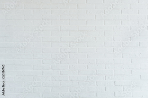 Photo of a white brick wall, studio decoration, a clear brick wall