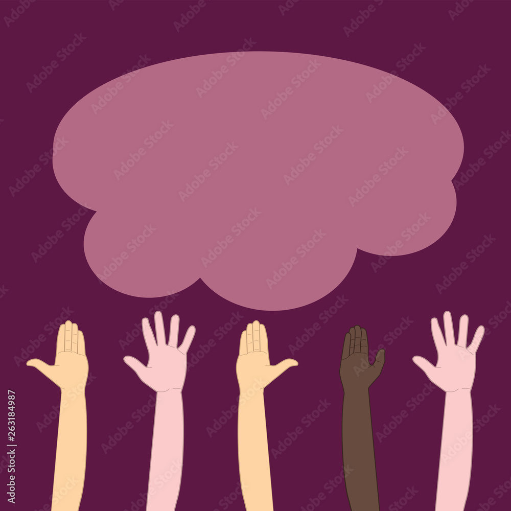 Obraz premium Human rights day vector