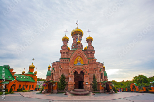 Kiev, Ukraine. Goloseevo monastery church photo