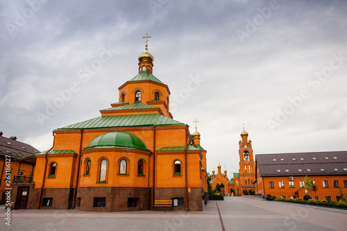 Kiev, Ukraine. Goloseevo monastery church photo